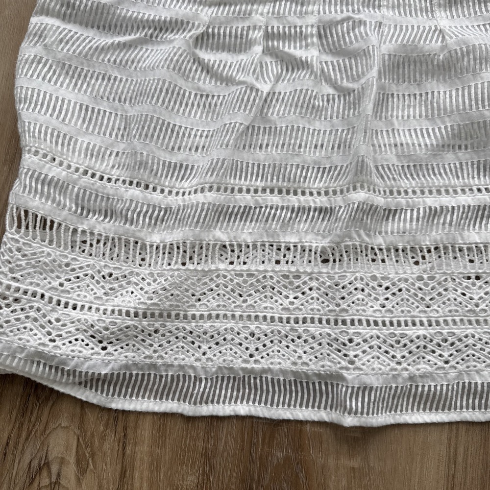 Urban Outfitter Maeve Size 12 White Crochet Sheet Tank Too - Picture 2 of 7